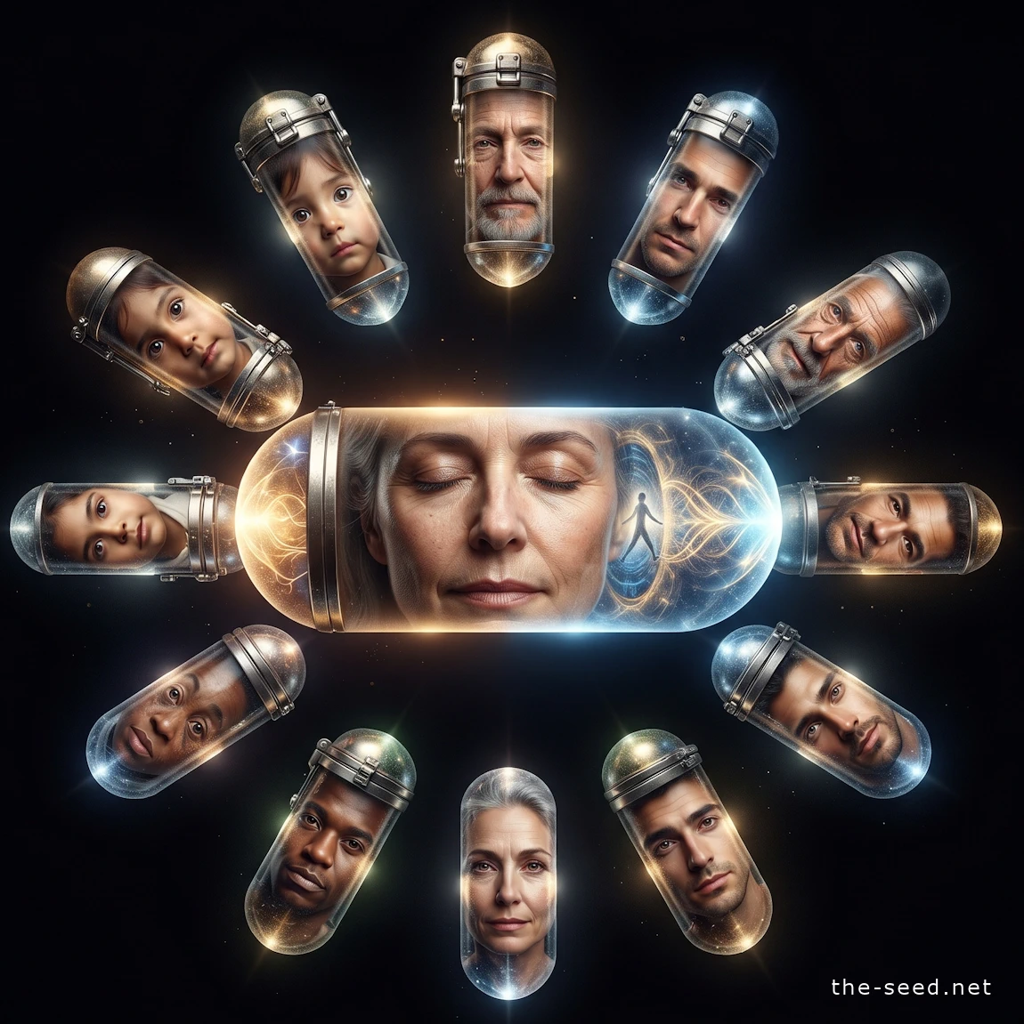 au-dedans - biodiversité Vivant -12 capsules bifaces - IA - AGI - humanité
