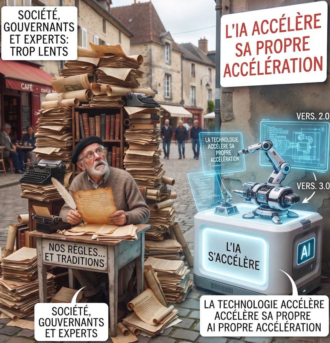 L'IA appuie sur le champignon - Accélération exponentielle de l'Intelligence Artificielle