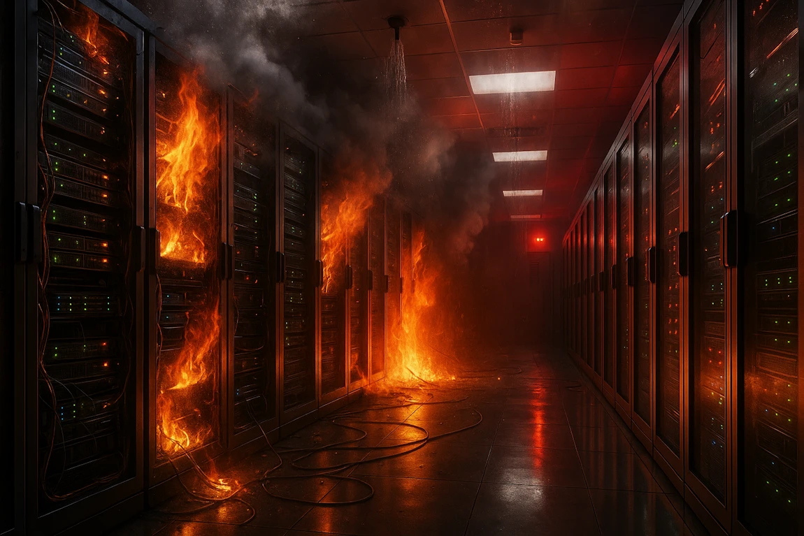 Data-Centers surchauffent et brûlent - climat