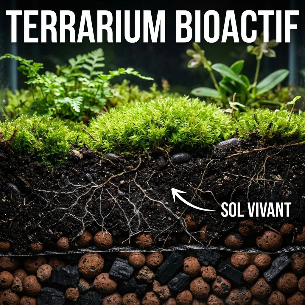 Terrarium-bioactif - Sols vivants et puces informatique
